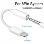 Adaptor Audio Iphone – Jack 3.5mm Iphone X , 11 ,  iPhone 12 , iPhone 13 , iPhone 14 – Alb