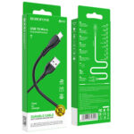 Cablu Date si Incarcare Rapida Borofone BX51 TRIUMPH USB – microUSB 2,4A  – 1m  Negru