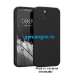 Husa iPhone 14 Silicon Catifea Negru