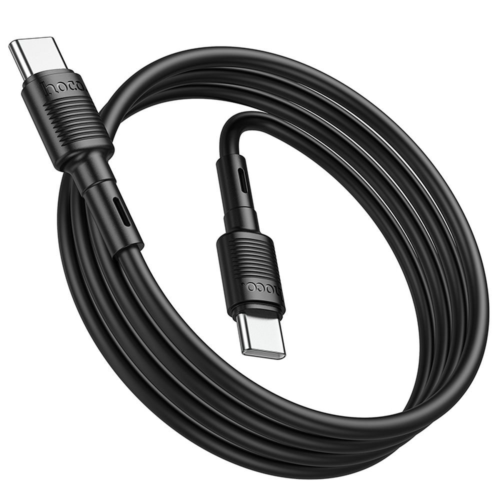 Cablu Date si Incarcare Power Delivery HOCO X83 Victory PD Tip C - Tip C 1,0m - 3A , 60W - 480 Mb/s - Negru - imagine 3