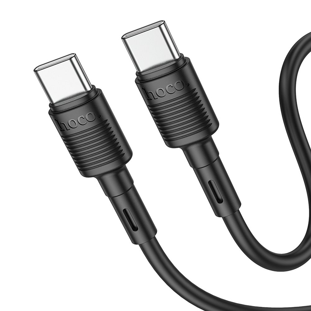 Cablu Date si Incarcare Power Delivery HOCO X83 Victory PD Tip C - Tip C 1,0m - 3A , 60W - 480 Mb/s - Negru - imagine 2