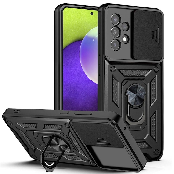Husa Samsung A52 / A52S Slide Armor Negru