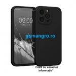 Husa iPhone 14 Pro Max Silicon Catifea Negru