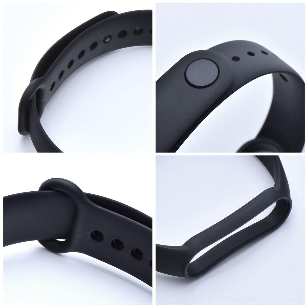 Bratara , Curea din silicon Smart Band Xiaomi Mi Band 5 / 6 / 7 - Negru - imagine 2