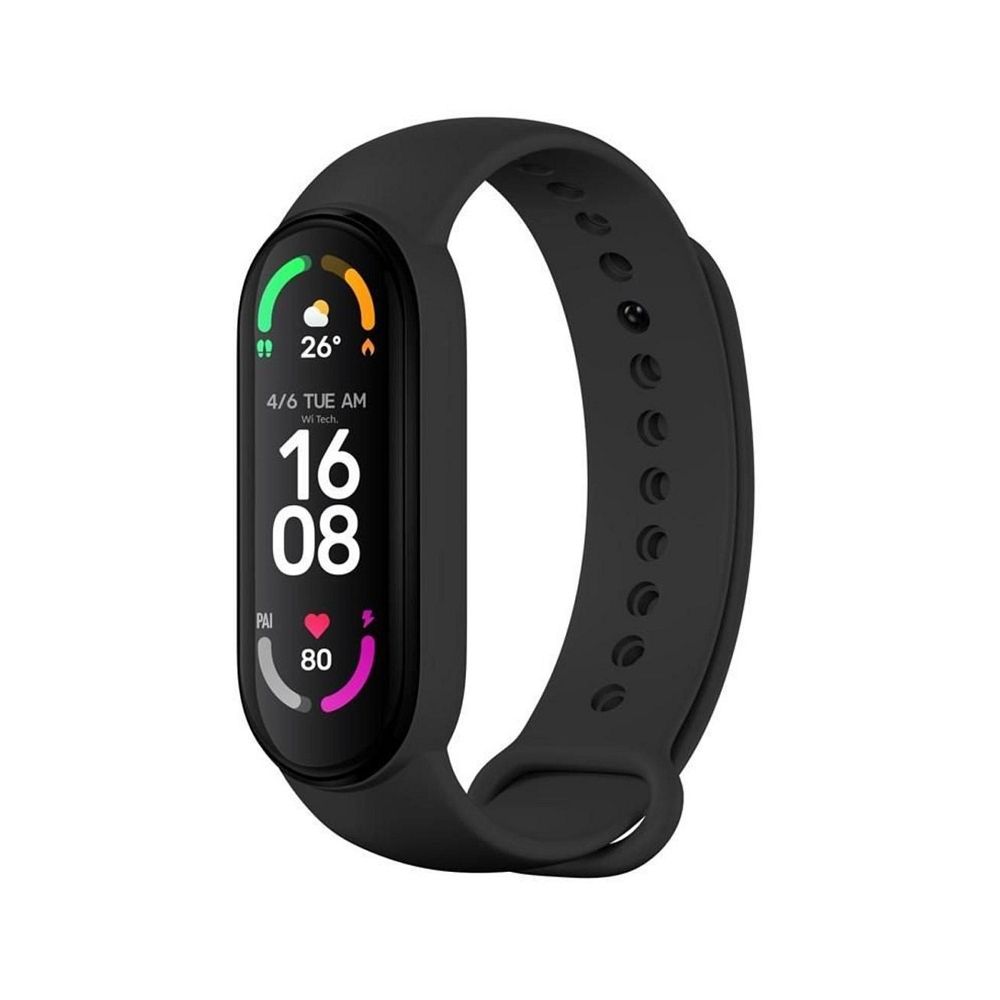 Bratara , Curea din silicon Smart Band Xiaomi Mi Band 5 / 6 / 7 - Negru - imagine 4