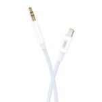 Cablu Audio XO NB-R211A Iphone – Jack 3.5mm Iphone X , 11 ,  iPhone 12 , iPhone 13 , iPhone 14 – Blue Alb