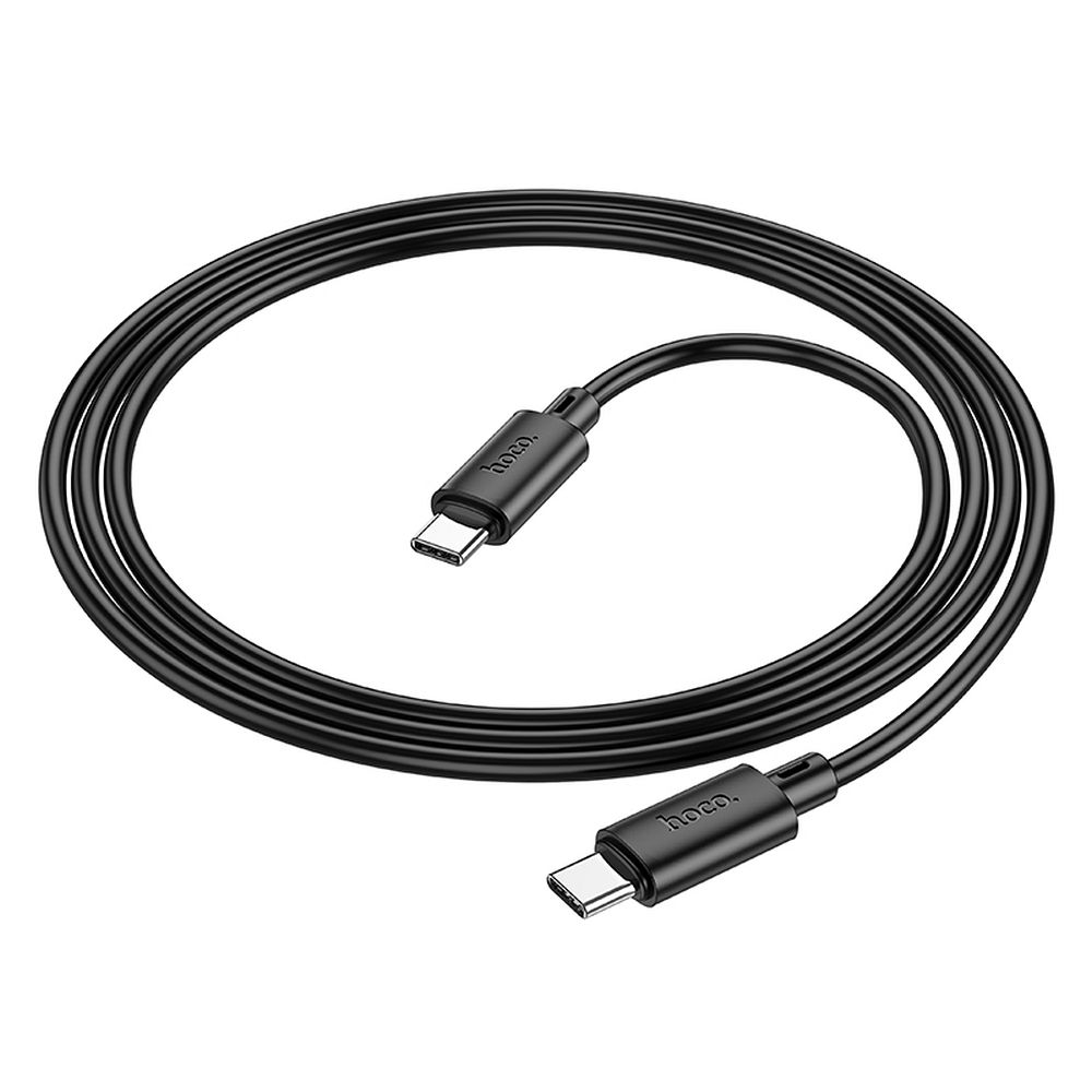 Cablu Date si Incarcare Power Delivery HOCO X88 PD Tip C - Tip C 1,0m - 3A , 60W - 480 Mb/s - Negru - imagine 2