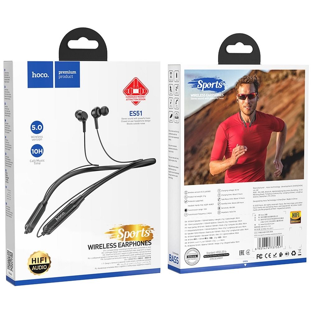 Casca Bluetooth HOCO ES51 Negru
