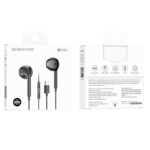 Casti Stereo Borofone BM80  Mufa Tip C (DAC) pentru S20 S21 S22 S23 A53 A54 , iPad Pro / iPad Air / Seria iPhone 15 – Negru