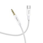 Cablu Audio HOCO UPA19 Tip C – Jack 3.5mm –  Samsung S20 , S21 , S22 , S23 – A33 , A53 , A54 , iPhone 15 – Alb