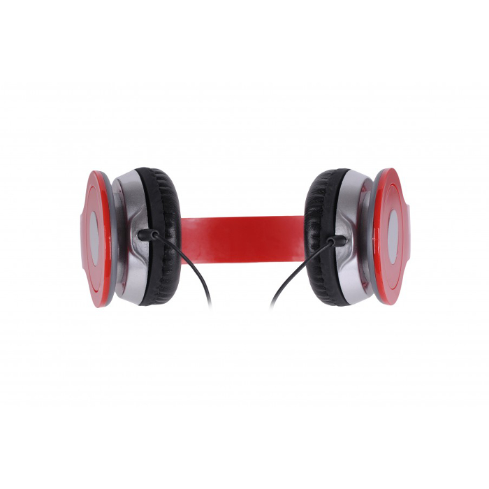 Casti Stereo Cu Microfon Pe Fir - Rebeltec City - Rosu Blister - imagine 2