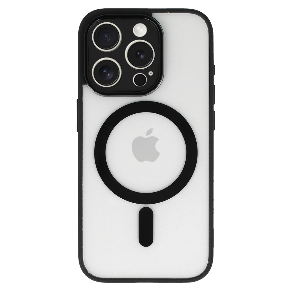 Husa iPhone 16 Pro Max Acrylic Color MagSafe Negru - imagine 5