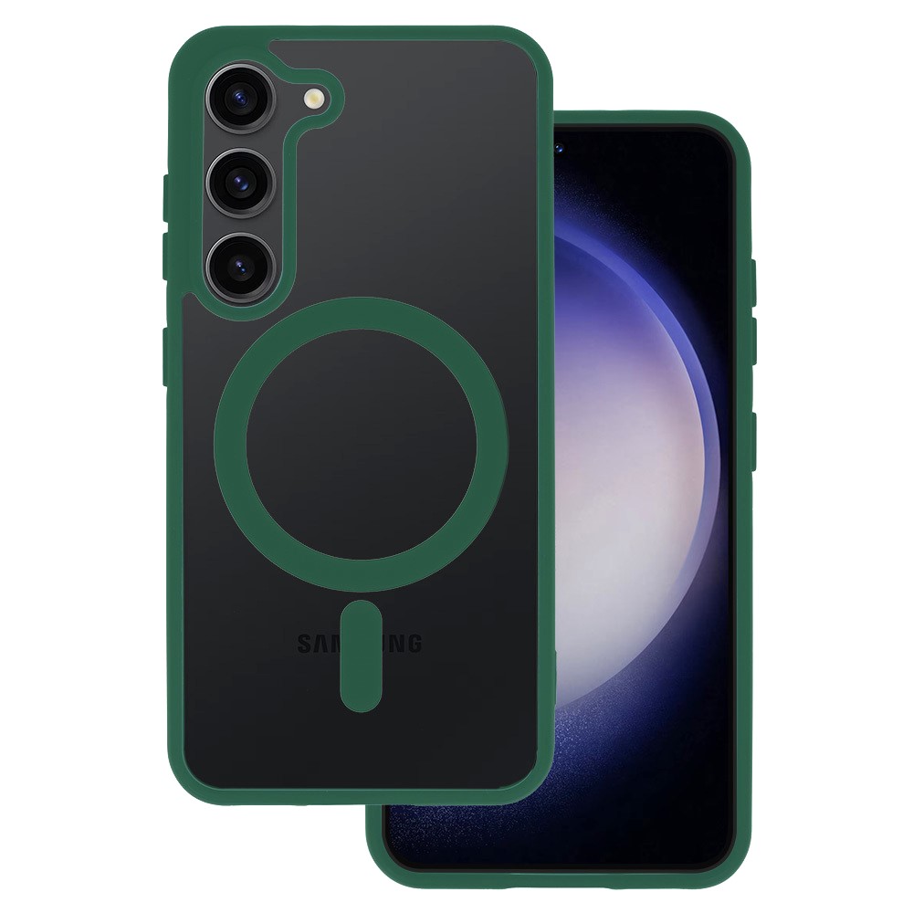 Husa Samsung S23 Ultra Acrylic Color MagSafe Verde