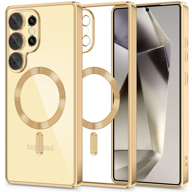 Husa Samsung S24 Ultra MagSafe Luxury Cristal Gold