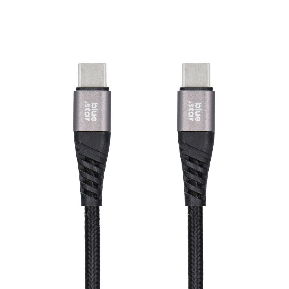 Cablu Blue Star (Ultra Rezistent) Date si Incarcare Super Rapida Quick Charge 4.0, Tip C - Tip C -TFK-DC-003 - PD QC 4.0, 60W 3A - (1.2 m) Negru - imagine 3