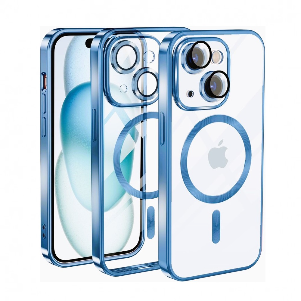 Husa iPhone 16 Pro Max MagSafe Luxury Cristal Blue