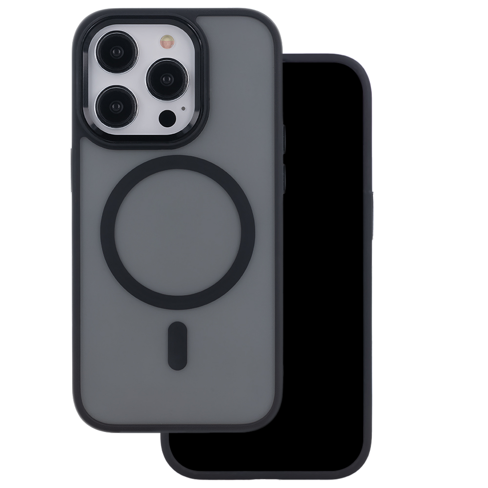 Husa iPhone 16 Pro MagSafe FROZEN Negru Accesorii GSM en-gros angro