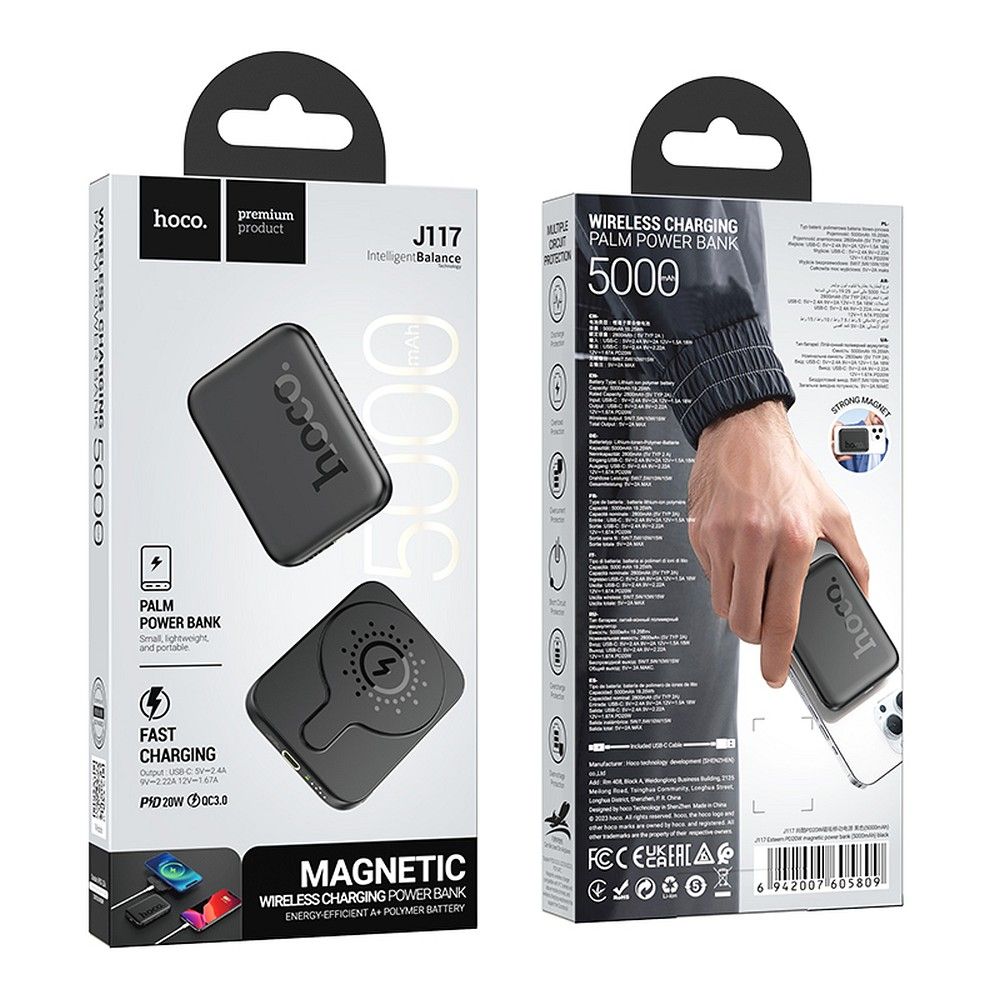 POWER BANK Hoco J117 5000 mAh Negru
