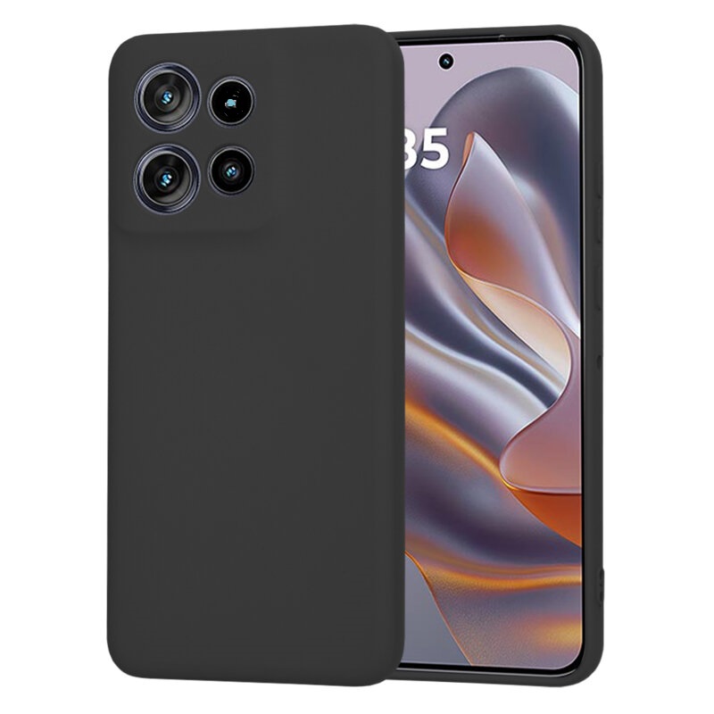 Husa Motorola G75 Silicon Catifea Negru