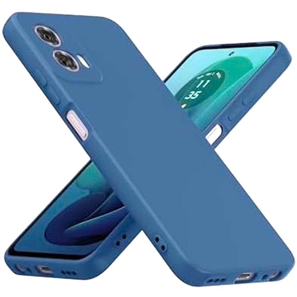 Husa Motorola G35 Silicon TPU Albastru Inchis