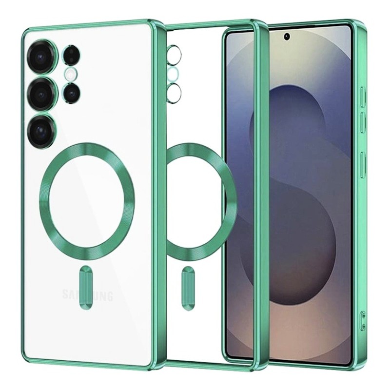 Husa Samsung S25 Ultra MagSafe Luxury Cristal Verde