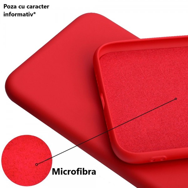 Huse Telefoane Motorola Silicon Catifea Rosu