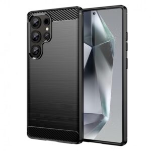 Husa Samsung S25 Ultra Silicon Carbon Negru
