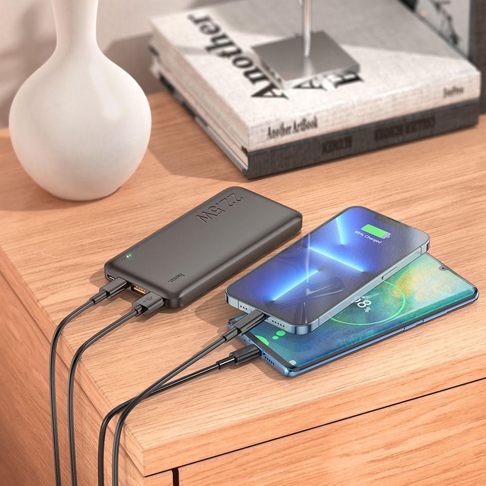 POWER BANK Hoco J101 - 22,5W - 10000 mAh QC3.0 - Negru - imagine 4
