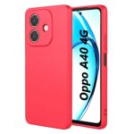 Husa Oppo A40 4G / A60 5G Silicon Catifea Rosu