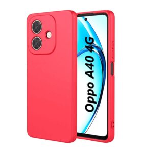 Husa Oppo A40 4G Silicon Catifea Rosu
