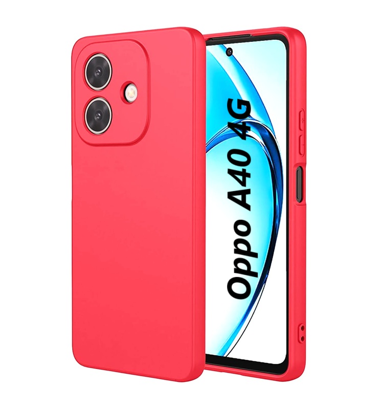 Husa Oppo A40 4G Silicon Catifea Rosu