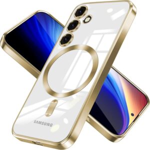 Husa Samsung S25 MagSafe Luxury Cristal Gold