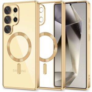 Husa Samsung S25 Ultra MagSafe Luxury Cristal Gold