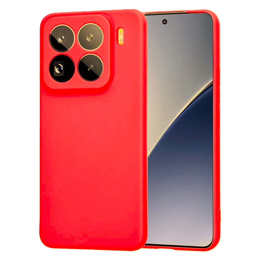 Husa Xiaomi 15 Pro Silicon Catifea Rosu