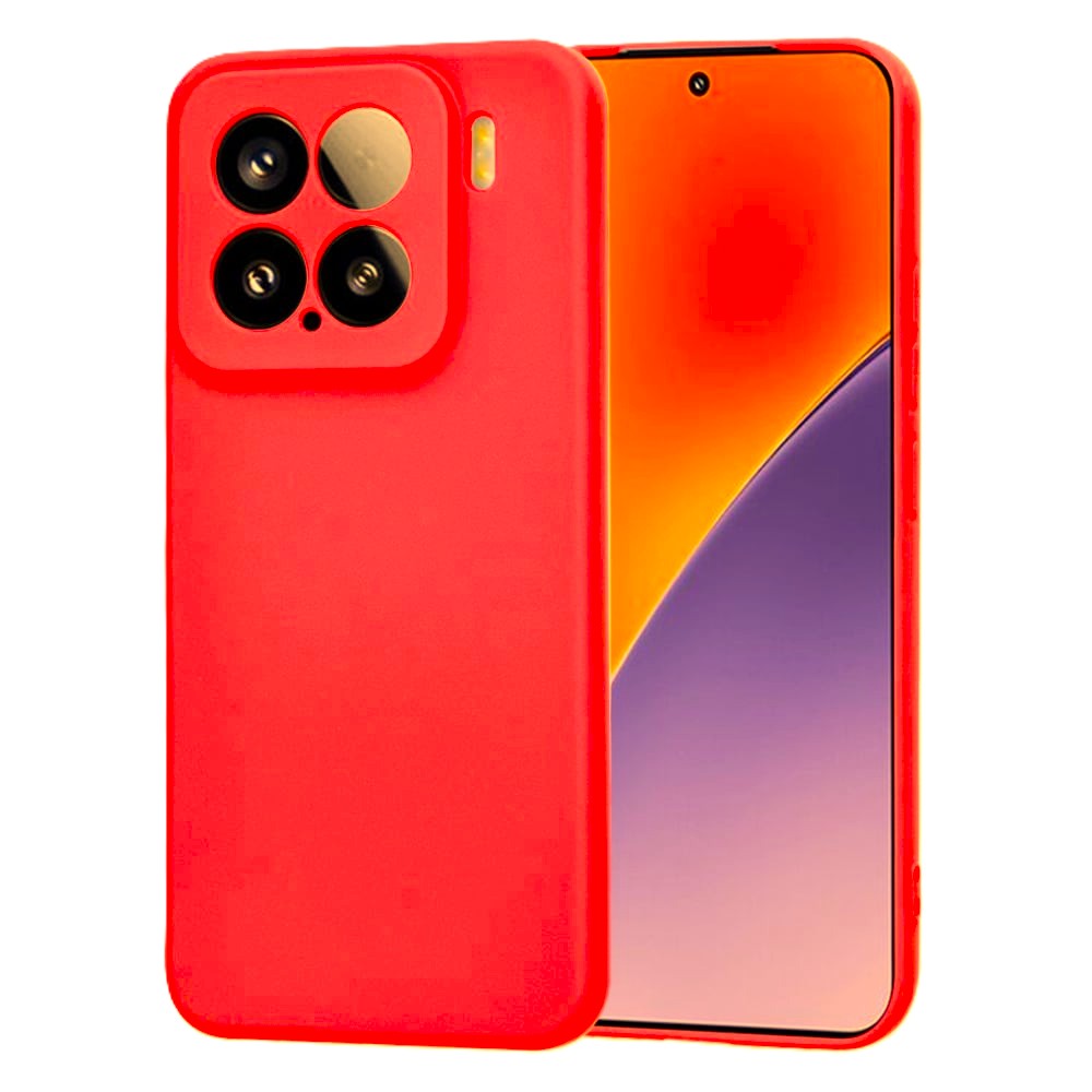 Husa Xiaomi 15 Silicon Catifea Rosu