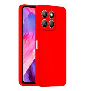 Husa Honor 200 Smart Silicon Catifea Rosu