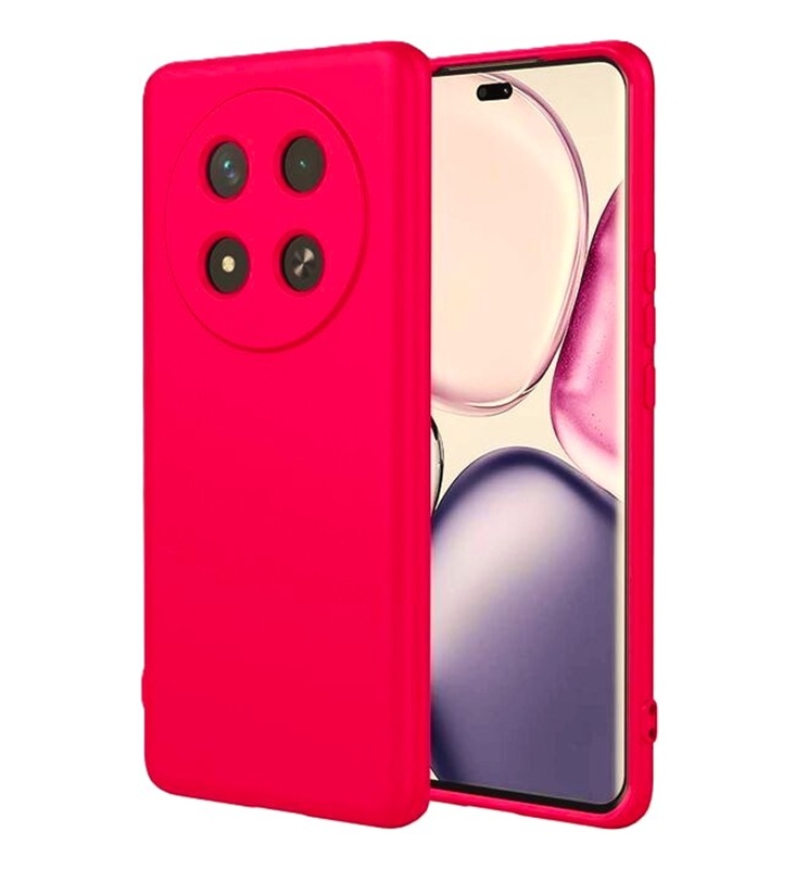 Husa Honor Magic 7 Lite Silicon Catifea Rosu