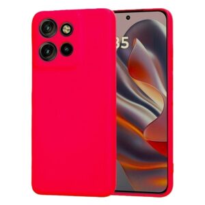 Husa Motorola G15 Silicon Catifea Rosu