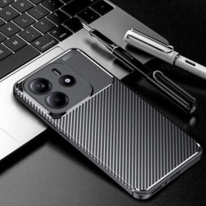 Husa Redmi Note 14 5G Premium Black Carbon