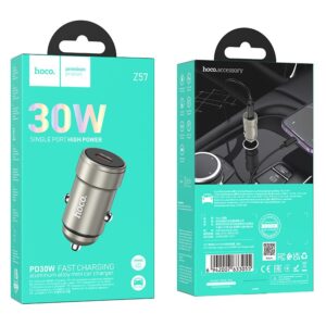 Incarcator Auto HOCO Z57 Type C PD 30W Negru