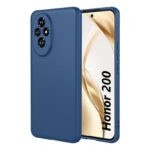 Husa Honor 200 Silicon Catifea Albastru Inchis