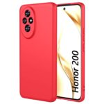 Husa Honor 200 Silicon Catifea Rosu