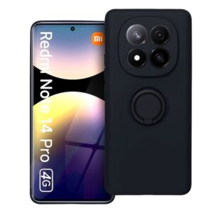 Husa Redmi Note 14 Pro 4G Silicon RING Negru