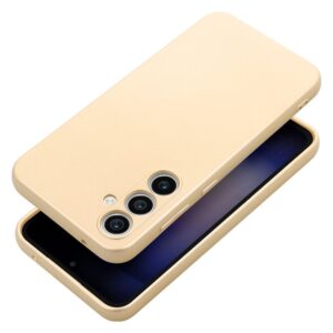 Husa Samsung S25 Silicon Catifea Metallic Gold