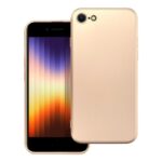Husa iPhone 16e / 17e Silicon Catifea Metallic Gold