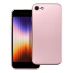 Husa iPhone 16e / 17e Silicon Catifea Metallic Pink