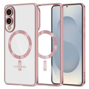 Husa Samsung S25 Edge MagSafe Luxury Cristal Rose Gold
