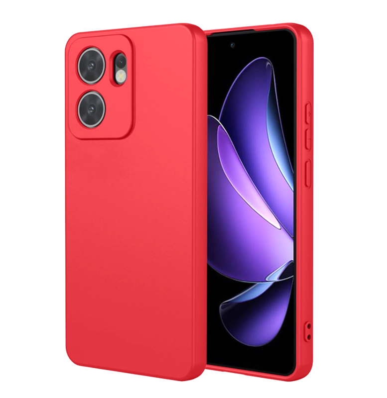 Husa Oppo Reno 13F / 13FS Silicon Catifea Rosu