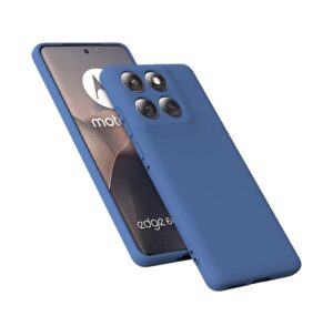 Husa Motorola Edge 60 Fusion Silicon Catifea Albastru Inchis