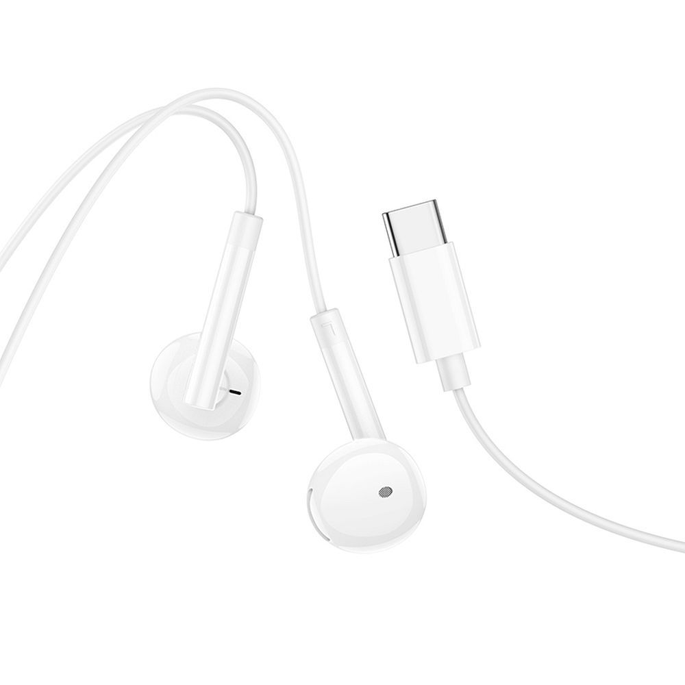 Casti Stereo HOCO M95 Mufa Tip C pentru S23, S24, S25, S26, A55, A56, A57, iPad Pro / iPad Air / Seria iPhone 15, 16, 17, 18 - Alb - imagine 5